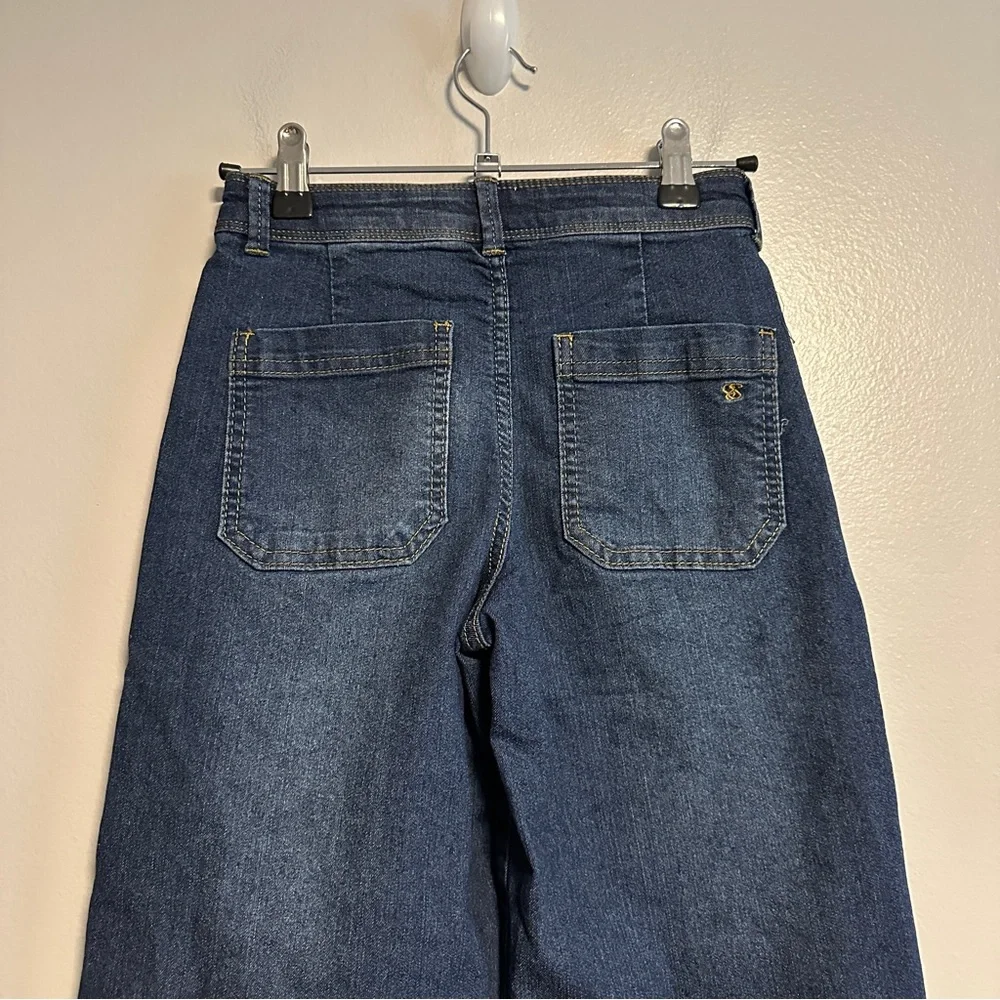 Jessica Simpson Dark Blue Olivia Wide Leg Jeans Girl’s Size 7 - Picture 6 of 8